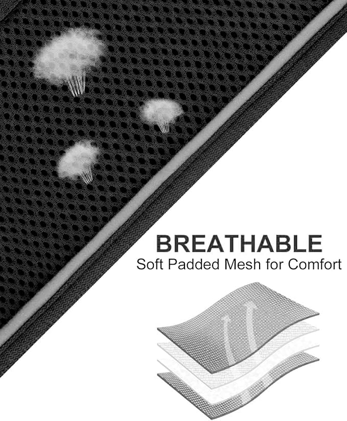 Joytale Small Dog Harness, Breathable Mesh Step-in Vest, Reflective Soft Padded Harnesses for Cats, Puppies and Extra Small Dogs, Black, XXS