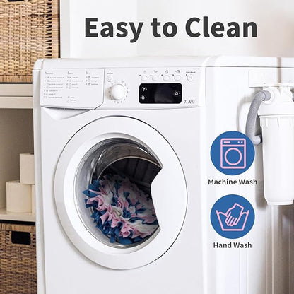 LIVEKEY Pet Snuffle Mat for Dogs, Dog Feeding Mat, Nosework Training Mats for Foraging Instinct Interactive Puzzle Toys (Blue&Pink&White)