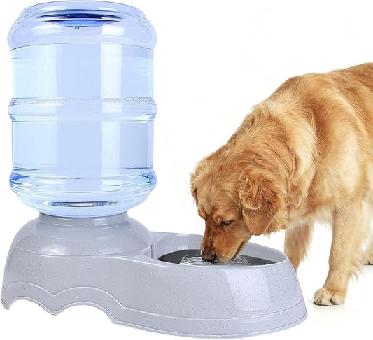 Large Dog Water Bowl Dispenser,3 Gallon/11L Gravity Automatic Pet Water Dispenser,Gravity Water Bowl for Dogs Cats,Large Dog Water Fountain