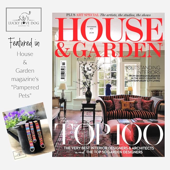 Lucky Love Dog - Adjustable Collar and Leash Set with Easy Click Buckle for Small to Large Dogs, Durable, & Comfortable Collar for Male & Female Dogs, Puppies & Adult - CarrieBelle Combo, XS