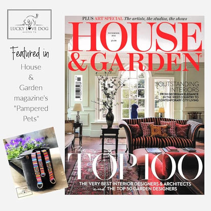 Lucky Love Dog - Adjustable Collar and Leash Set with Easy Click Buckle for Small to Large Dogs, Durable, & Comfortable Collar for Male & Female Dogs, Puppies & Adult - CarrieBelle Combo, Large