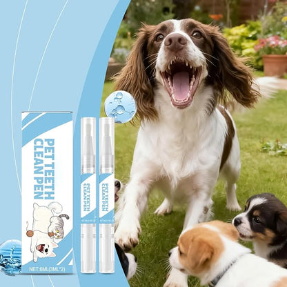 Pet Toothbrush Pen, 3x1.5x13cm, Daily Hygiene Support, Cat Dentals Gel Pen, Dog Toothbrush Cleaner Tool, Portable, for Cat Doggy Puppy Kitten