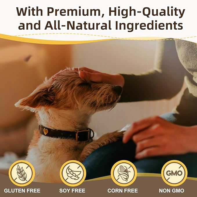 ZEBORA Dog Multivitamin with Probiotics - Dog Vitamins and Supplements - Multivitamin for Dogs with Glucosamine, Omega 3 and Probiotics for Dogs Digestion, Immunity, Joint, Skin and Coat - 180ct