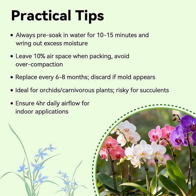 ZeeDix 3QT Natural Sphagnum Moss for Plants, Orchid Moss Potting Mix for Repotting, High Water Retention, Help with Maintain Humidity, Plant Moss for Gardening, Hanging Baskets, Reptile Bedding