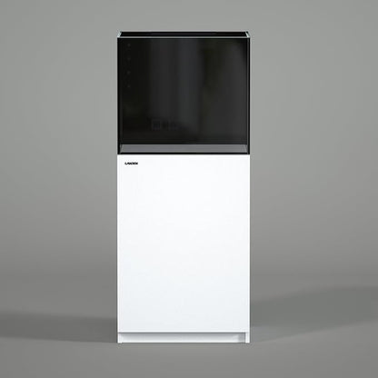 LANDEN RS 60 ReefStar Saltwater Aquarium Reef-Ready Sump Aquarium-50 Gal Display + 20 Gal Sump | 23.6″×21.7″×19.7″ Tank + Cabinet w/Built-in Filtration for Coral & Nano Fish