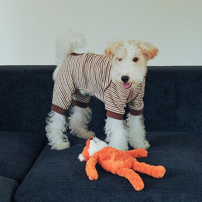 CHEWFFON Stuffless Dog Toy, Interactive Dog Toys, Plush Puppy Squeaky Toy with Fox Design, Puppy Puzzle Toys Stress Release Game for Boredom, Crinkle Snuffle Puzzle for Small Medium and Large Dogs