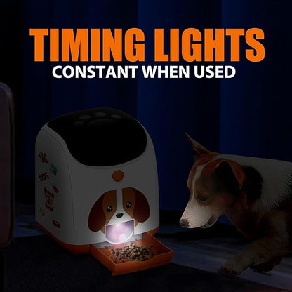 Dog Puzzle Feeder Toy – Remote Control Automatic Treat Dispenser with Light, Interactive IQ Training Slow Feeder, Large Capacity for All Dog Breeds