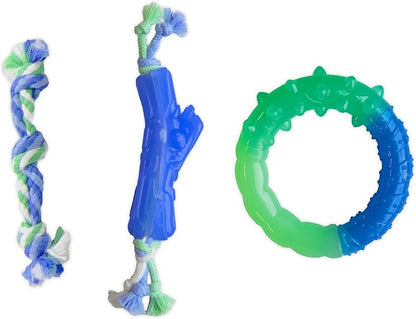 Outward Hound Orka Puppy Dental Chew Toys for Small Dogs & Teething Puppies - 3 Pack