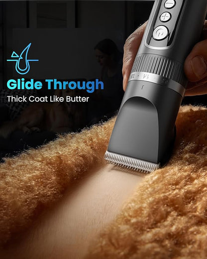 Dog Clippers for Grooming Thick Hair, 36V Electric Corded Dog Grooming Kit, 10ft 3-Speed Sheep Shears, Heavy Duty Pet Hair Trimmer with Storage Case for All Coats & Breeds