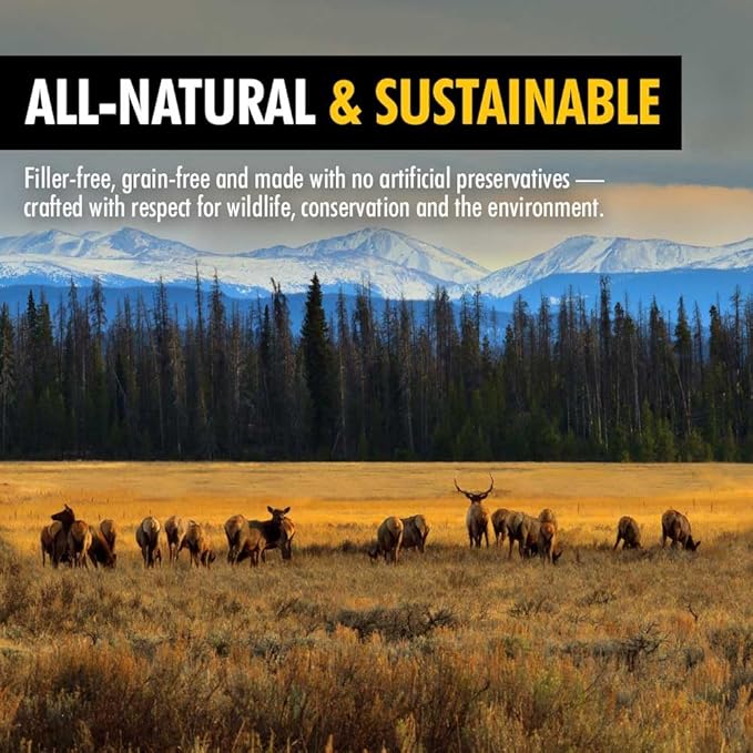 High Country Wild Blueberry Elk & Venison Dog Training Treats - Natural Grain-Free Puppy & Dog Snacks - Protein Treat for Training, Reward - No Fillers, No Artificial Preservatives, 4oz 1 Bag