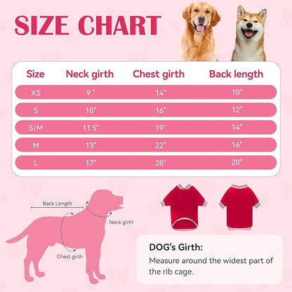 Dog Sweater Brushed Fleece Baseball Jacket Soft Warm Pet Sweatshirt Dog Sweaters for Small Dogs Puppy Sweater Boy Girl Pet(Red-XS)