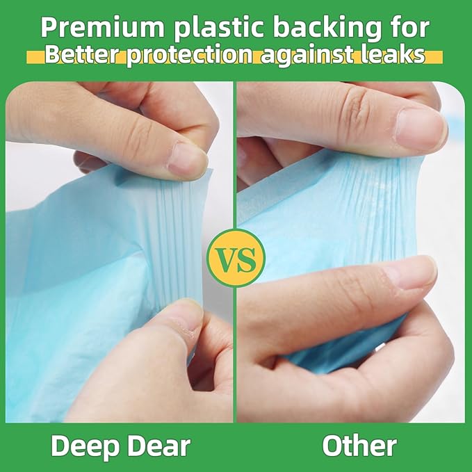 DEEP DEAR Dog Pee Pads Extra Large 30"x36", 40-Count Puppy Pads XXL, Leak-Proof X-Large Pee Pads for Dogs, Super Absorbent Dog Potty Training Pads XL, Disposable Pet Urine Bed Pads for Doggie, Cats