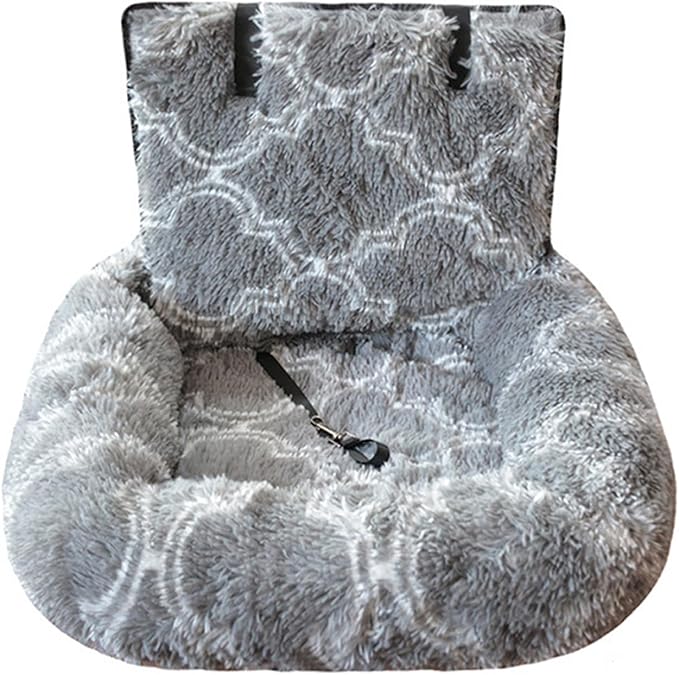 Furry Warm Dog Bed for Soft Cushion Pet Bed for Travel Carseat Cushion for Breeds Road Trips