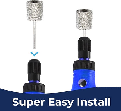 3Pcs Nail Grinder Diamond Bits for Cats and Dogs - Painless Nail Sanding Drums - Diamond Dog Nail Grinder Attachment - Faster Diamond Bit for Dog Nail Grinder - 80/120 Grit (3Pcs-Set)