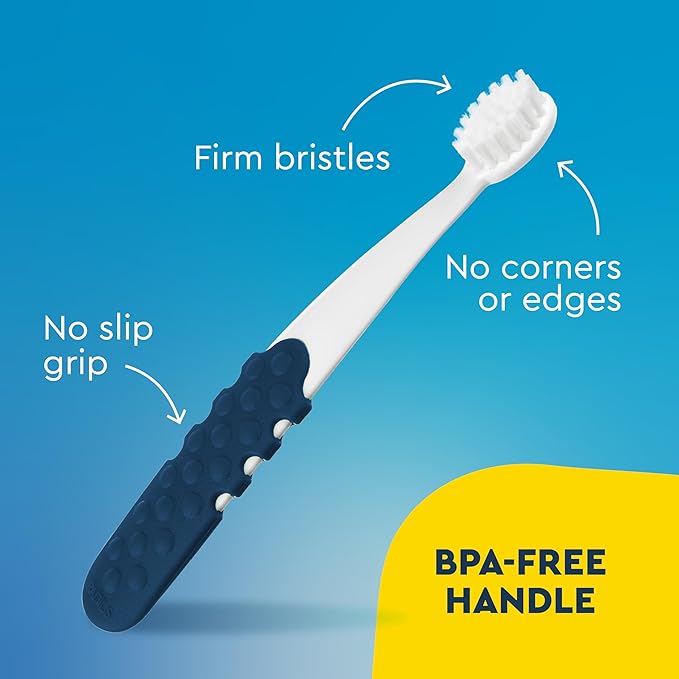 Radius USDA Organic Dental Solutions All Ages Dog Dental Kit 1 Unit, 1 Dog Toothbrush, 1 0.8oz Toothpaste, & 1 Travel Case, Firm Bristle & Non Toxic Toothpaste for Dogs