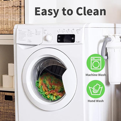 LIVEKEY Pet Snuffle Mat for Dogs, Dog Feeding Mat, Nosework Training Mats for Foraging Instinct Interactive Puzzle Toys (Orange&Green&Yellow)