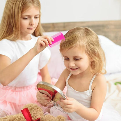 120 Pack Plastic Flea Lice Combs, Fine Tooth Flea Tick Comb, Double Sided Pet Combs, Cat Dog Hair Dandruff Removal Comb, Grooming Tools for Rabbit, Cat, Dog, Kitten, Small Pet (6 Colors)