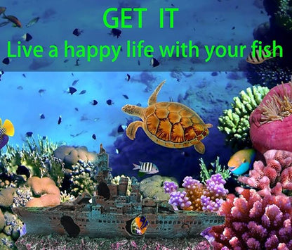 SLOCME Aquarium Shipwreck Decorations Fish Tank Ornaments - Resin Material Sunken Ship Decorations, Eco-Friendly for Freshwater Saltwater Aquarium Betta Fish Decorations