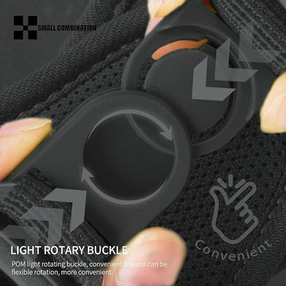 Adjustable Dog Harness with Leash, Reflective Mesh, No-Pull Design，Matching Lead Rope (Black, XXS)