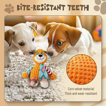 Indestructible Dog Toy, 2026 New Durable Squeak Dog Toys Stuffed Plush, Dog Toy with Squeaker, Squeaky Chew Toy for Small Medium Large Dogs Puppy Teething Toys (Little Elephant)
