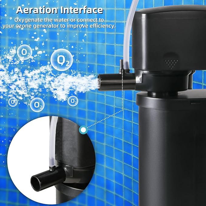 TARARIUM 600GPH Cold Plunge Small Pool Filter with 24V DC Powerful Pump for or Up to 1000 Gal Cloudy Water Cleaner