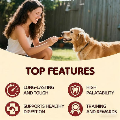 TailParty Turkey Tendons for Dogs with Fish Oil & Taurine: Soft Natural Dental Chew Stick & Puppy Training Treats Long Lasting Snack for Health-Conscious Pet Owners(Strips, 1lb)