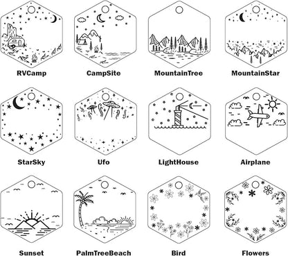 Personalized Dog Tag with 5 Lines of Custom Deep Engraved Durable Stainless Steel Pet ID Name Tag Designer Small Size Hexagon