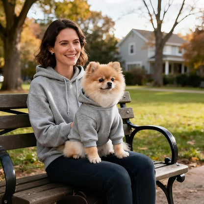 Idepet Pet Dog Hoodies Dog Clothes for Small Dogs Vest Chihuahua Clothes Warm Coat Jacket Autumn Puppy Outfits Cats Dogs Clothing(XL,Grey)