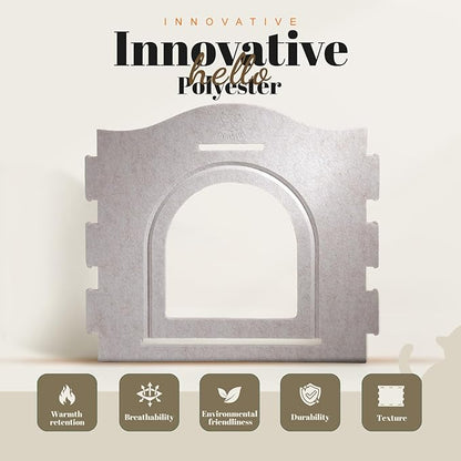 Apasiri Indoor Cat House for 2 Cats: 2-in-1 Double-Deck Cat House, Sturdy and Scratch-Resistant, Original Castle Design, A Perfect Indoor Cat Cave for Multiple Small Pets and Kittens