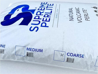 Supreme Perlite 4 Pack Coarse Horticultural Perlite for Potting Soil, Seed Starting, Propagation, Organic Gardening & Soil Aeration, 4 Cu Ft Bag