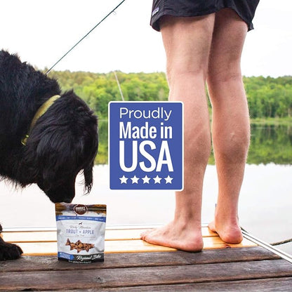 Smart Cookie All Natural Dog Treats - Trout & Apple - Training Treats for Dogs with Allergies, Sensitive Stomachs - Soft Dog Treats, Grain Free, Chewy, Human-Grade, Made in USA - 5oz, Pack of 3