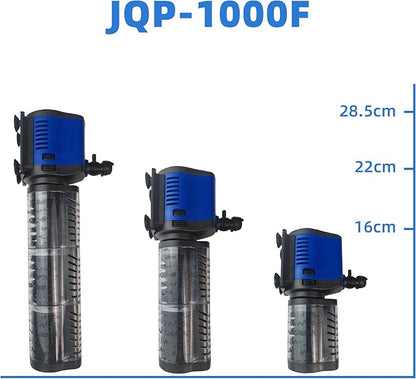 COOSPIDER Pond Filter for 100-300 Gallon, 660 GPH Powerful Filtration Pond Pump, Submersible Canister Filters for Fish Turtle Tank, Cold Plunge, Clear Wavemaker Oxygen Supply, Dry Burning Protection