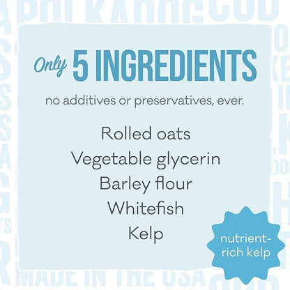 Polkadog Wonder Nuggets – Soft & Chewy Dog Treats with Wild-Caught Whitefish & Kelp – Healthy, Limited Ingredient Training Treats for All Dog Breeds and Ages – Natural, Made in USA – 10 oz