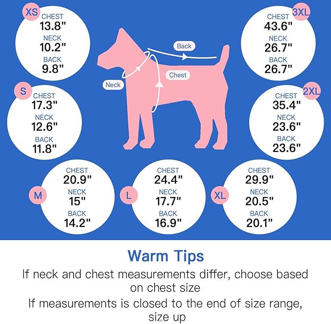 XS Dog Winter Coat with Harness Built in - Turtleneck with Sleeves| Reflective Water-Repellent Jackets for Night,Warm Puppy Clothes for Snow Cold Weather,Chihuahua (Navy-Blue)