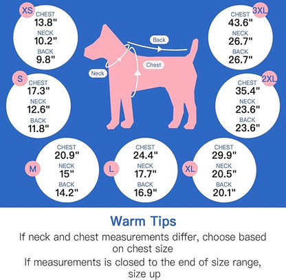 XL Winter Coat for Medium Dogs,Reflective Harness Built in | Turtleneck Dog Snowsuit with Sleeves for Snow Day Keep Warm,Outdoor Activities Water-Repellent & Windproof Jacket (Rosered)