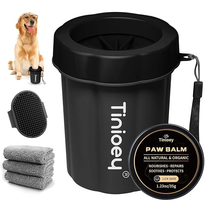 Dog Paw Cleaner for Large Dogs, Dog Paw Washer, Muddy Paw Cleaner, Pet Foot Cleaner, Dog Paw Protector Kit