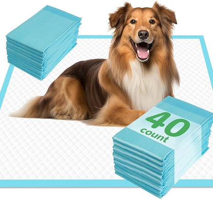 DEEP DEAR Dog Pee Pads Extra Large 30"x36", 40-Count Puppy Pads XXL, Leak-Proof X-Large Pee Pads for Dogs, Super Absorbent Dog Potty Training Pads XL, Disposable Pet Urine Bed Pads for Doggie, Cats