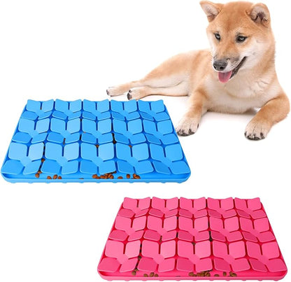 Snuffle Mat for Dogs 2 Pack,Silicone Interactive Dog Mat No Hurt for Dog's Nose for Smell Training and Slow Eating,Encourages Natural Foraging Skills and Stress Relief for Dog Mental Stimulation Toys