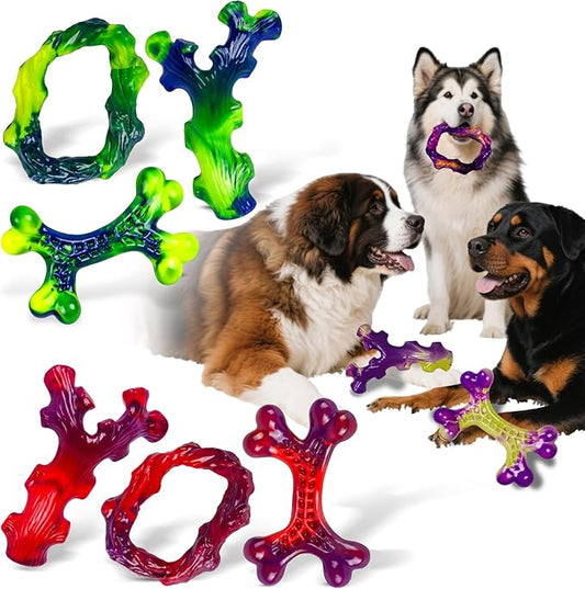 Frienhund 9-Pack Indestructible Dog Toys for Aggressive Chewers, Durable Chew Toys for Large Dogs, Dog Toy for Aggressive Chewer Large Breed, A Super Set for Happiness for All Dogs
