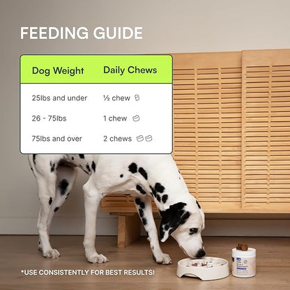 Wuffes 23-in-1 Dog Multivitamin Supplement for Hip & Joint, Skin & Coat and Immune System Support with Omega 3, Iron, Zinc, Vitamin C - Minerals & Vitamins for Senior Dogs and Puppies - 30 Soft Chews