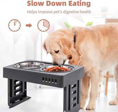 Jaoul Slow Feeder Dog Bowls Insert, Puzzle Slow Feeder Insert with 30 Octopus Suction Cups for Small Medium Large Size Dog Food Bowl (4.72 inch, Orange)