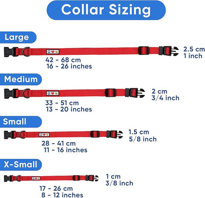 Pawtitas Dog Collar for Large Dogs Adjustable Dog Collar Heavy Duty Waterproof Collars for Dogs with Quick-Release Buckle - Purple Dog Collar for Large Breeds