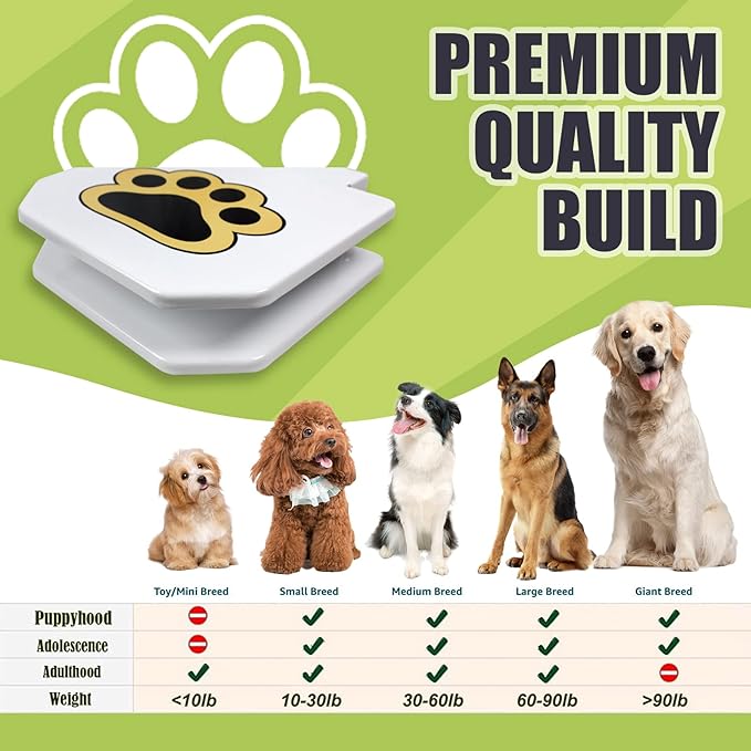 Poofzy Dog Water Fountain Step On, Outdoor Dog Water Sprinkler for Large Dogs, Dog Water Toy Dog Sprinkler Paw Activated with Upgrade Copper Valve Set, Easy to Use, Fresh Water to Drink