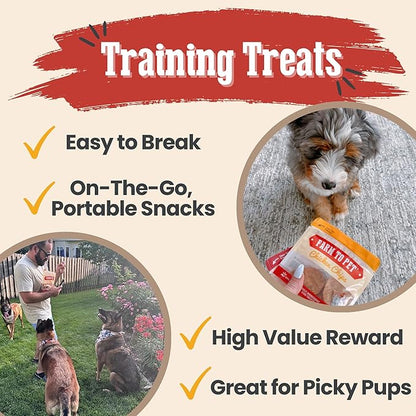 Farm To Pet - Dog Training Treats Sampler - Chicken, Beef, Turkey & Fish Chips - 24-Variety Flavor Pack, Single Ingredient, All Natural, Lean, Healthy Snacks for Small, Medium, Large Breeds & Puppies
