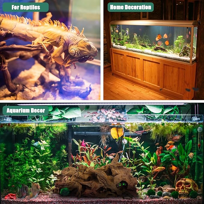 LYPHARD AQUARIUMS Driftwood for Aquarium, 14-18" Extra Large Drift Wood Fish Tank Assorted Branch Decorations Pieces for Reptile Hide