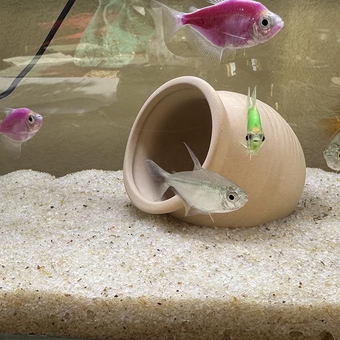 Aquarium Sand, 5lbs Beige Fish Tank Sand, Aquarium Gravel Substrate for Aquascaping, Vivariums, Terrariums, Plants and Crafts