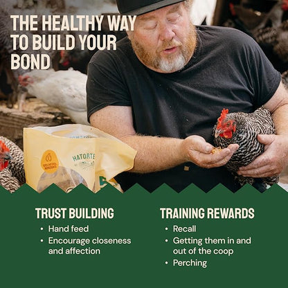 Hatortempt Dried Mealworms - High Protein Chicken Feed Supplement - Mealworms for Wild Birds & Chickens & Turtles (2lb Bag)