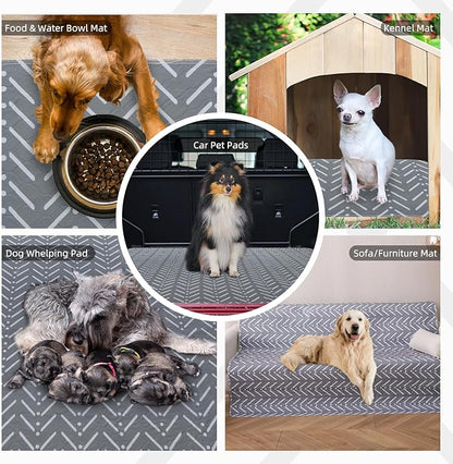 PUPTECK Reusable Dog Pee Pads Washable - Waterproof Puppy Potty Training Pads Whelping Mat, Fast Liquid Absorbing Non-Slip Pet 34" x 36"