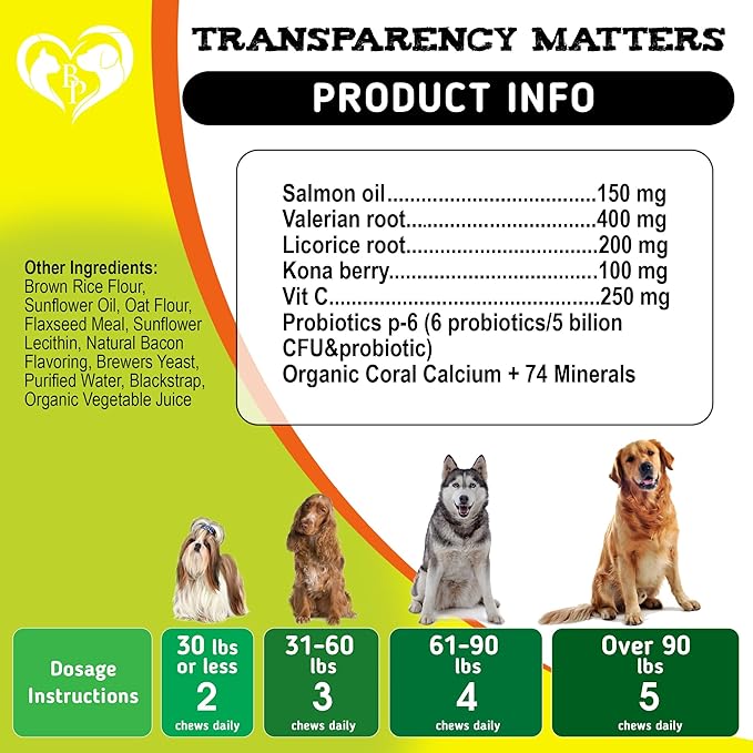 Dog Anti Itch & Allergy Relief Chews - Dry Itchy Skin & Hot Spot Treatment with Probiotic, Omega 3 Oil- Immune Supplement & Seasonal Allergies Medicine for Dogs, Puppy