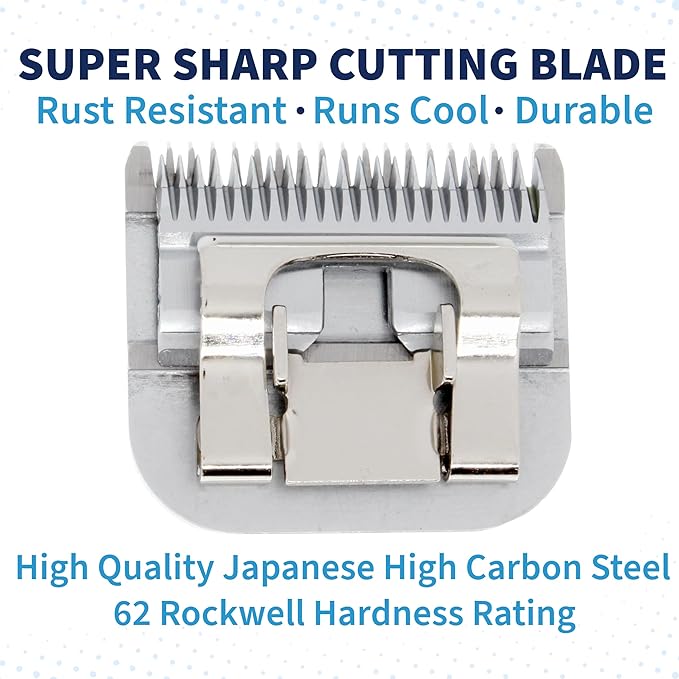 Detachable A Series 30 Blades for Dog Grooming Cuts Hair 1/50" - 0.5mm Japanese High Carbon Steel Dog Grooming Blade (Compatible A5 Series Clippers for Dogs Cat(B30)